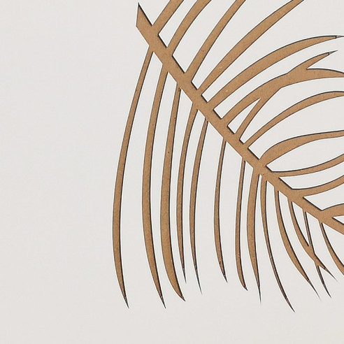 Cubrecontador lacado blanco Grabado Helecho