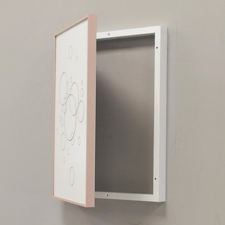 Tapa contador Blanco y Oro rosa  - Burbujas