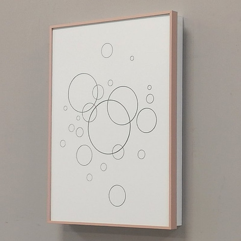 Tapa contador Blanco y Oro rosa  - Burbujas