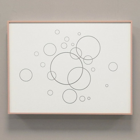 Tapa contador Blanco y Oro rosa  - Burbujas