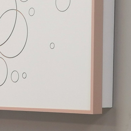 Tapa contador Blanco y Oro rosa  - Burbujas