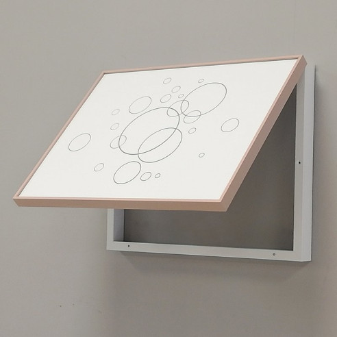 Tapa contador Blanco y Oro rosa  - Burbujas