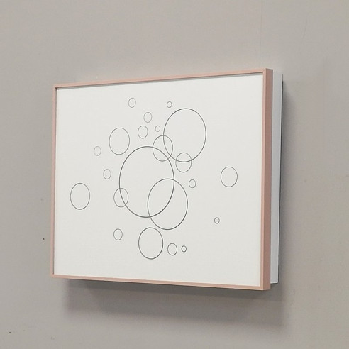 Tapa contador Blanco y Oro rosa  - Burbujas