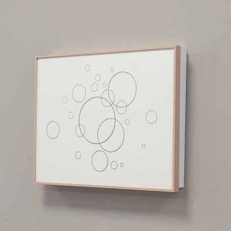 Tapa contador Blanco y Oro rosa  - Burbujas