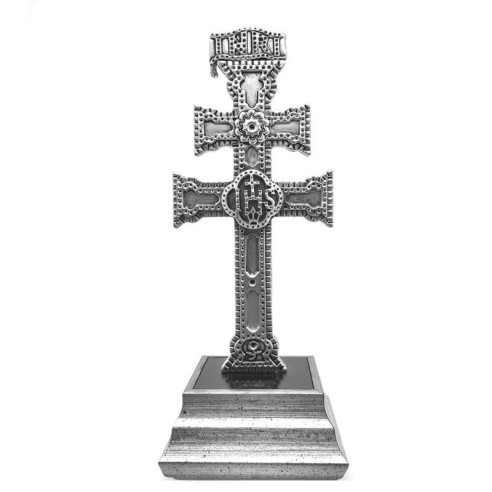 Cruz de Caravaca Peana Plateada