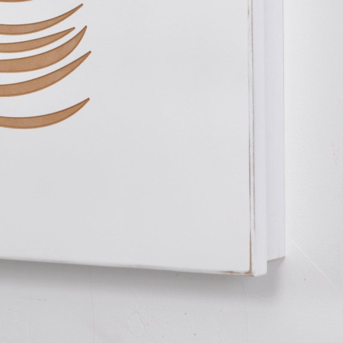 Cubrecontador lacado blanco Grabado Helecho