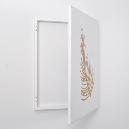 Cubrecontador lacado blanco Grabado Helecho