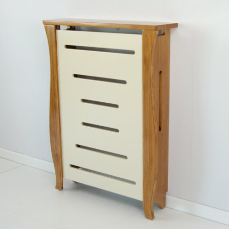 Cubrerradiador Nogal claro y Marfil