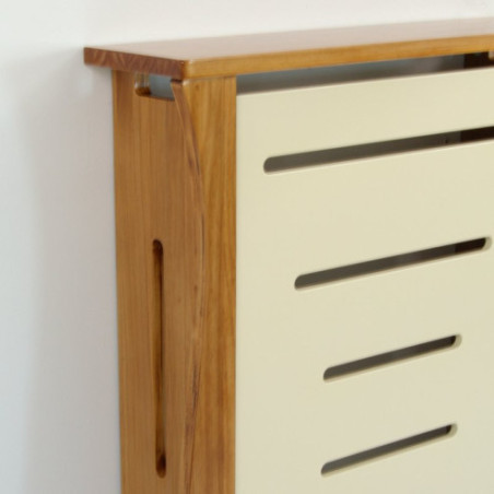 Cubrerradiador Nogal claro y Marfil