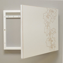 Tapacontador Blanco decapé hojas de parra 2