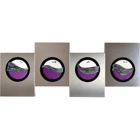 CUADRO ALUMINIO-ACERO-MORADO