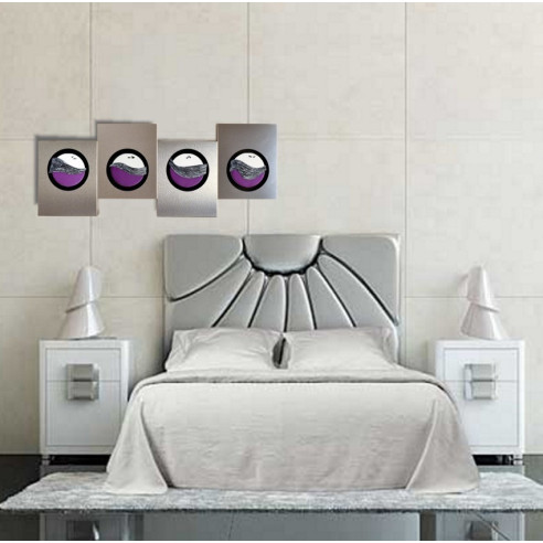 CUADRO ALUMINIO-ACERO-MORADO