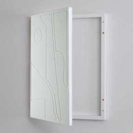 Cubrecontador blanco mate "Quijote" 2