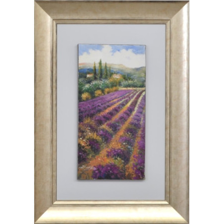 SET DOS CUADROS - OLEO Y MARCO PLATINO