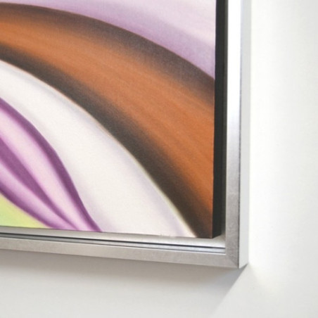 CUADRO MANIQUI IRISADO MARCO PLATA I