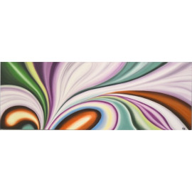 CUADRO OLEO CINTAS COLOR