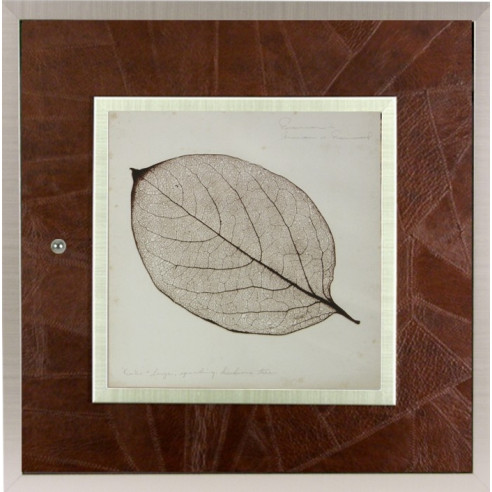 Tapa para el contador en piel marrón