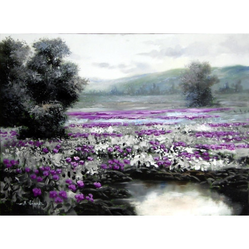 Cuadro Paisaje con Lilas