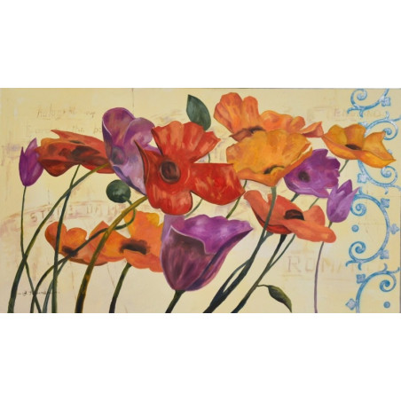 CUADRO FLORES Y REJA