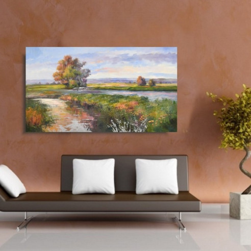 Cuadro paisaje La Rivera