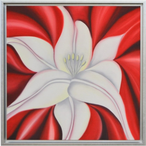 Set dos cuadros oleo + marco plata