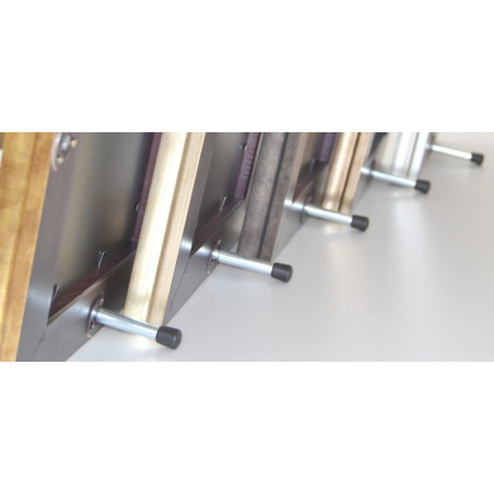 Portafotos madera decorado plata