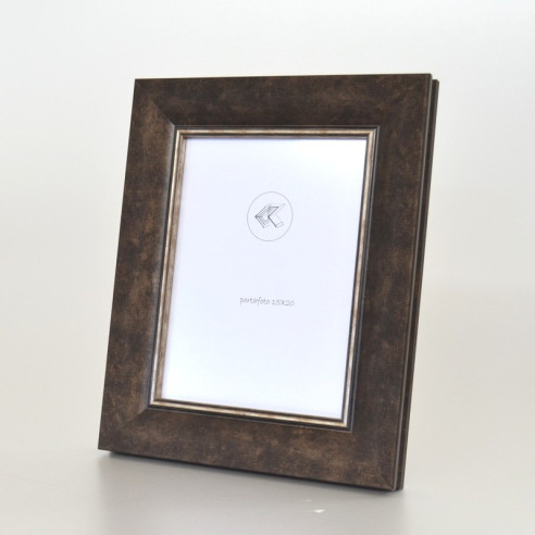 Portafotos madera decorado Grafito
