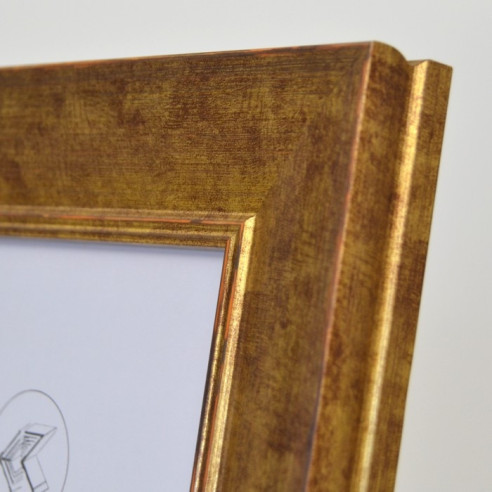 Portafotos madera decorado oro