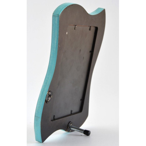 Marco portafotos azul turquesa