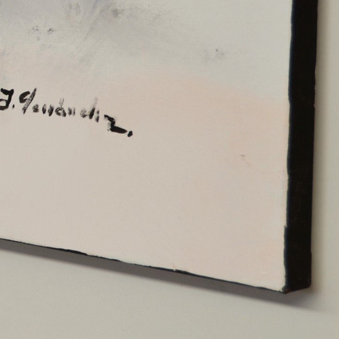 Cuadro Chica con sombrero rojo