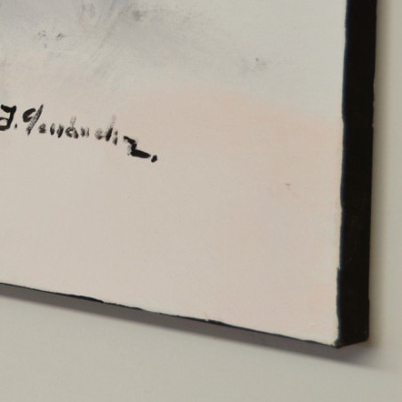 Cuadro Chica con sombrero rojo