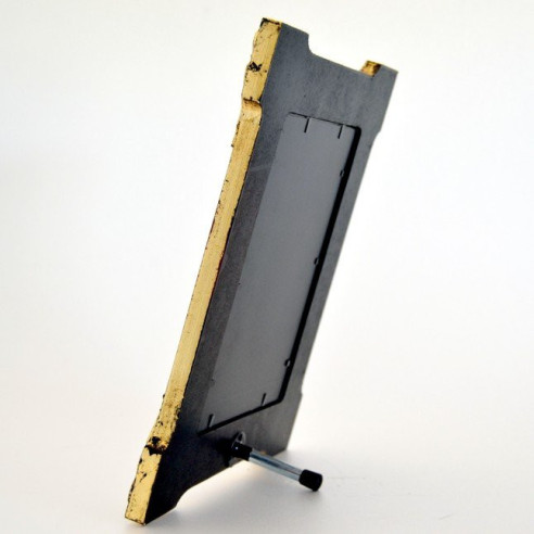 Portafotos Oro Viejo aplique talla