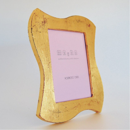 Portafotos moderno dorado