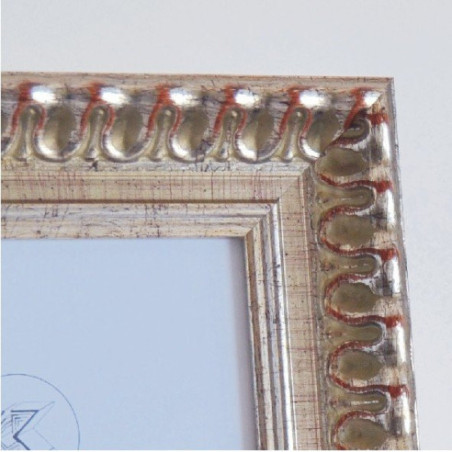 Marco Portafotos Labrado Plata