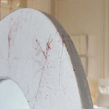 Espejo Vestidor Plata con soporte