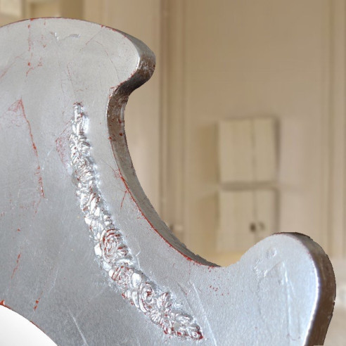 Espejo vestidor clásico plata cuarteada