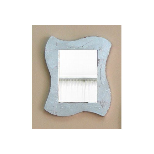 Espejo marco plateado moderno