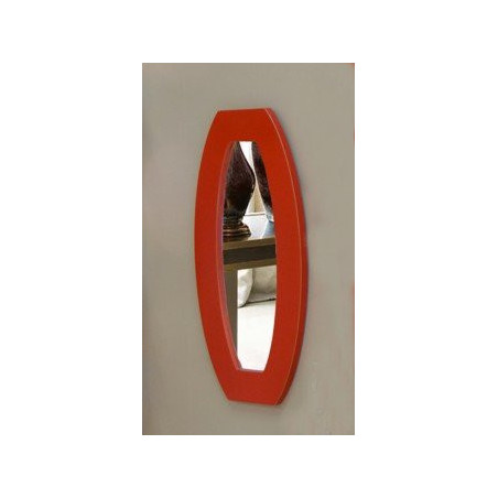 Espejo O marco rojo decape