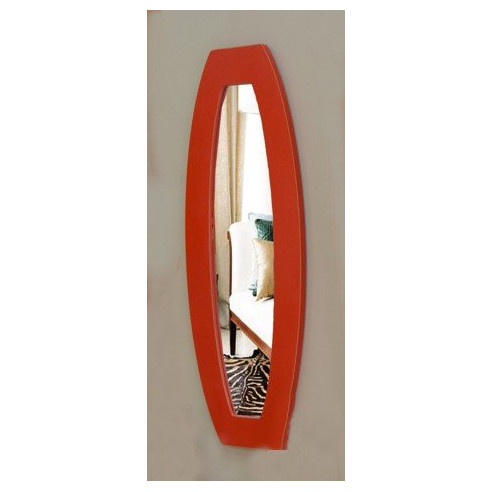 Espejo O marco rojo decape